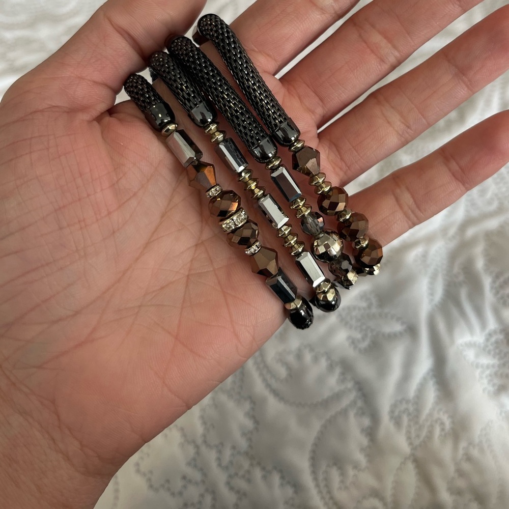NWT White House Black Market Bracelets (4) and NECKLACE